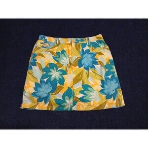 Croft & Barrow Classic Fit Tropical  Skorts Tennis,Golf Size 14 NWOT